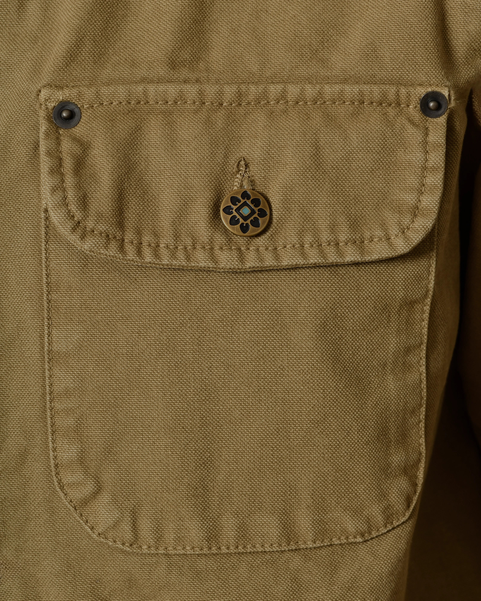 Veste saharienne kaki quatre poches Telacruda