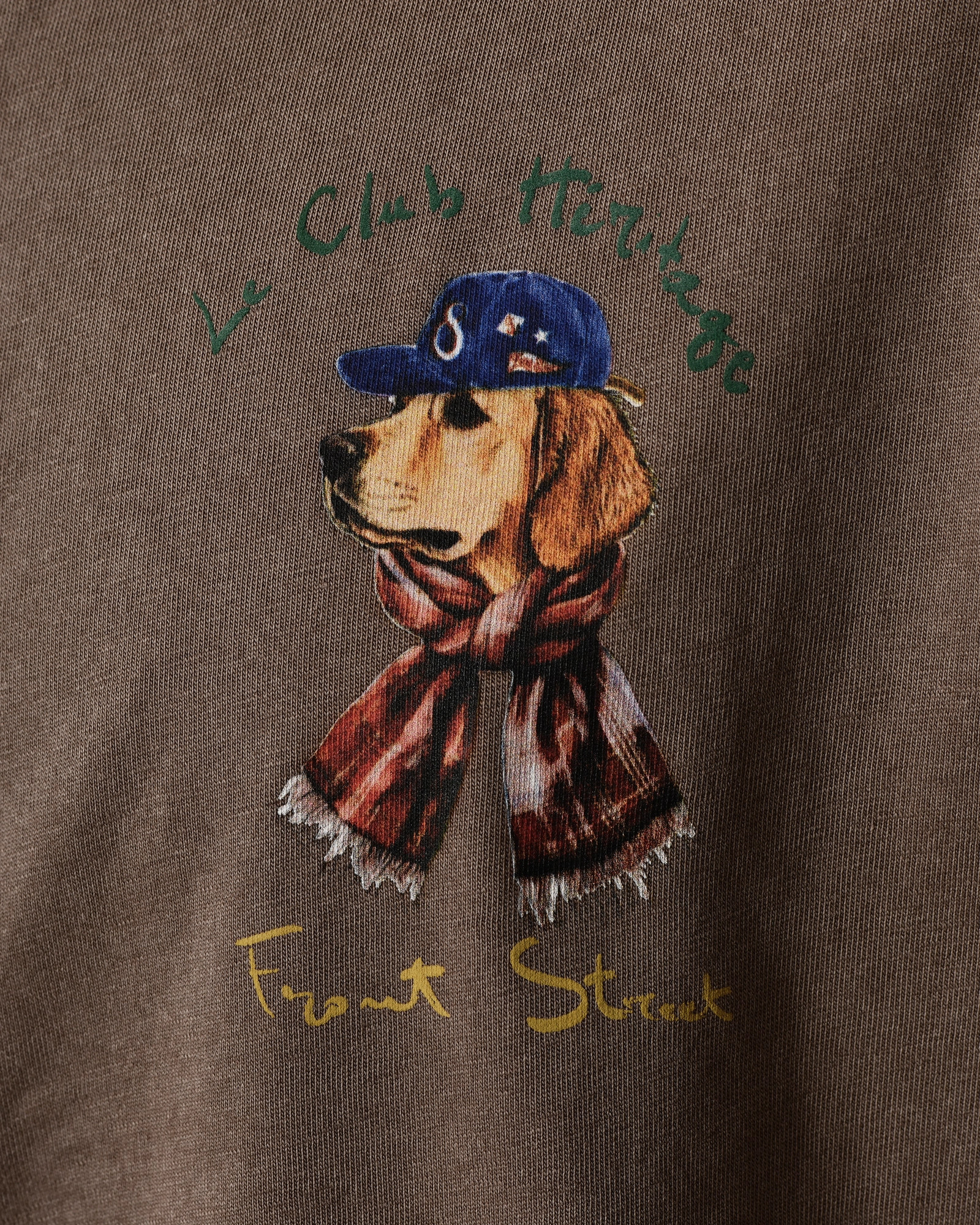 T-shirt taupe imprimé graphique Front Street