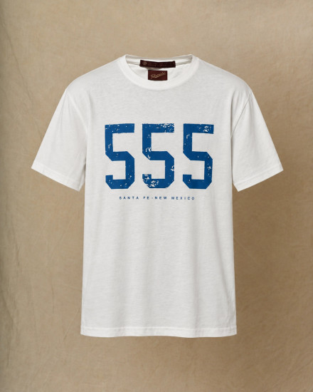 T-shirt en coton blanc à inscription Telacruda