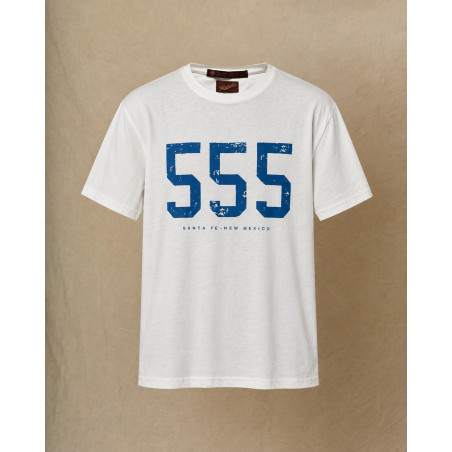 T-shirt en coton blanc à inscription Telacruda