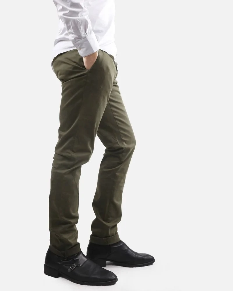 Pantalon chino kaki Luca Capri 