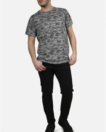 T-Shirt gris camouflage "Kanye" Les (art)istes