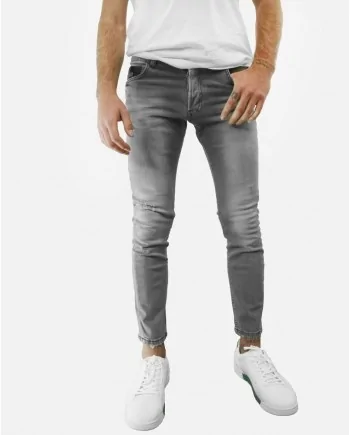 Jean skinny en coton gris John Richmond