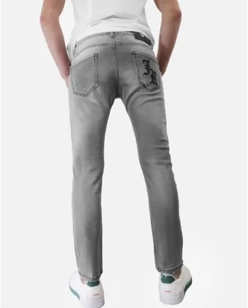 Jean skinny en coton gris John Richmond