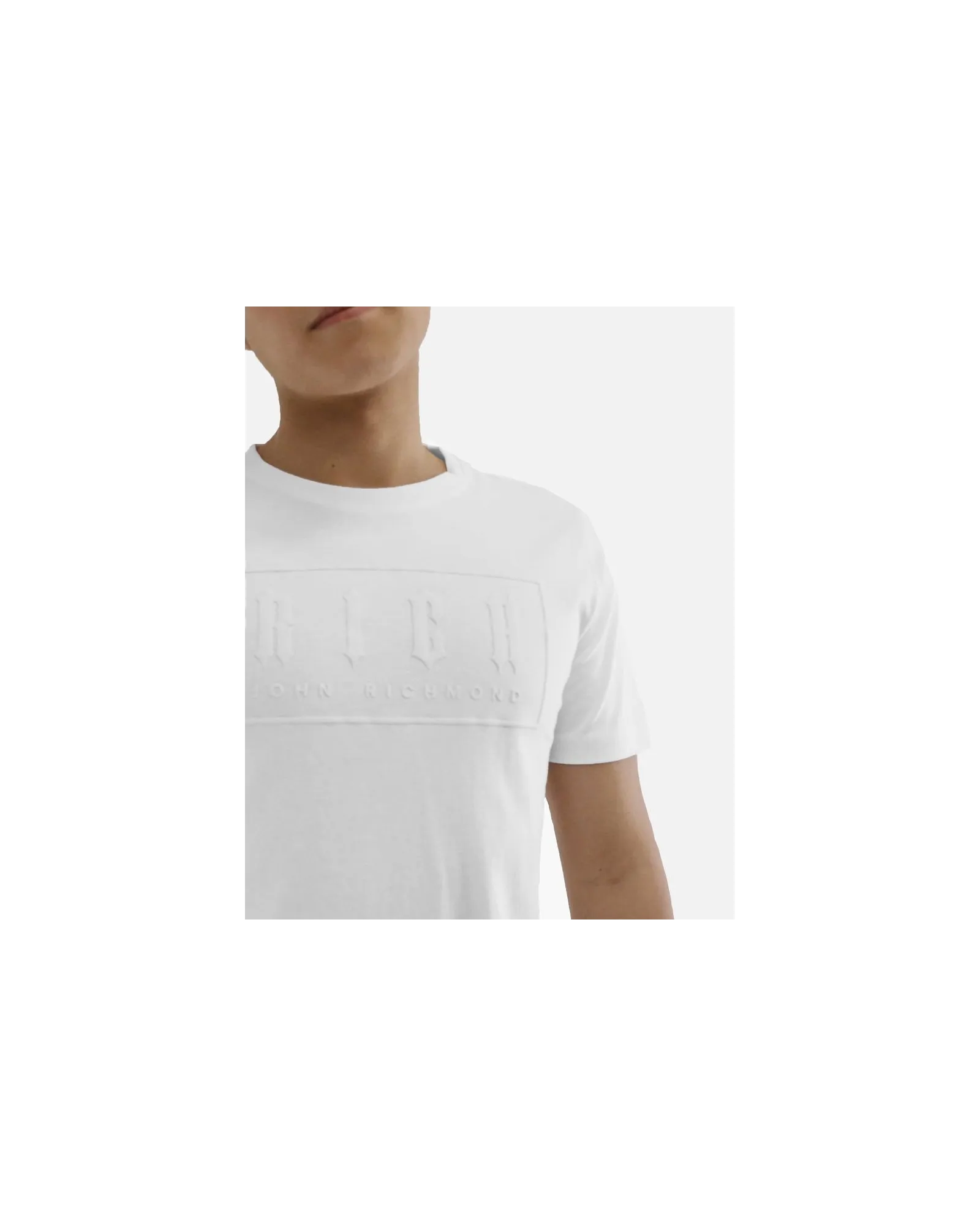 T-Shirt en coton blanc John Richmond