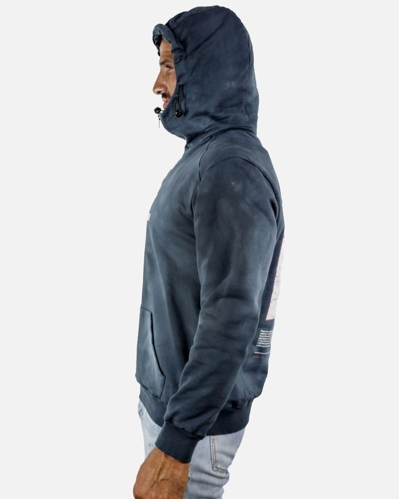 Sweat à capuche « Grand Paris » bleu AVOC 