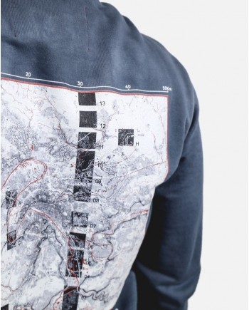 Sweat à capuche « Grand Paris » bleu AVOC 