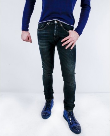 Jean skinny en coton bleu marine Dondup