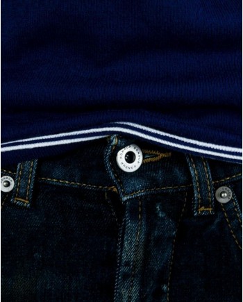 Jean skinny en coton bleu marine Dondup