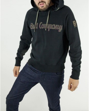 Sweat à capuche noir à logo bouclette Best Company 