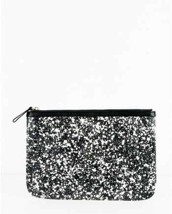 Pochette noire à motifs Pierre Hardy 