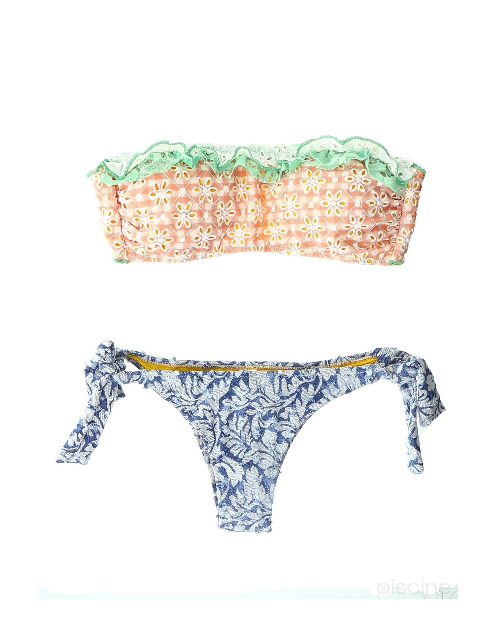 Maillot de top bain brodé
