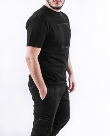 T-Shirt noir à patch constellation "Bélier" Limitato 