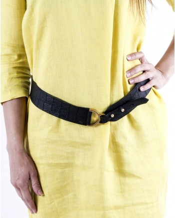 Ceinture en cuir noir Coccinelle 