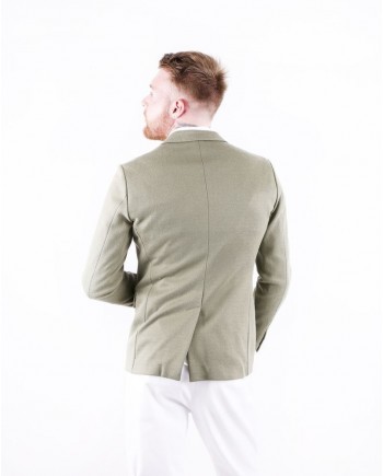 Veste en coton piqué kaki Just Cavalli 