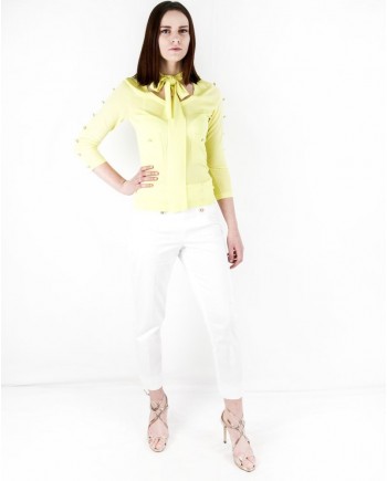 Pantalon a bouton fantaisie Edward Achour