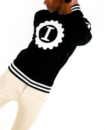 Sweat noir à flocage drapeau italien Hydrogen