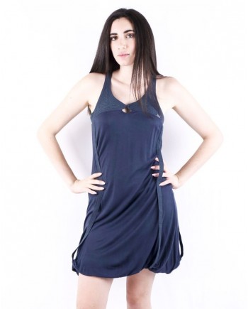 Robe bleue à motifs géométriques Numph 