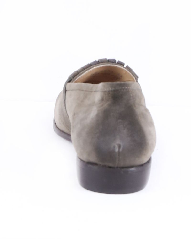 Mocassins en daim taupe à franges Casheart 