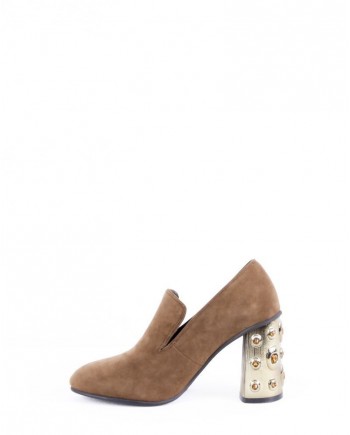 Escarpins à talons fantaisie marron Casheart