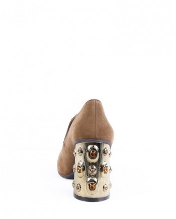 Escarpins à talons fantaisie marron Casheart