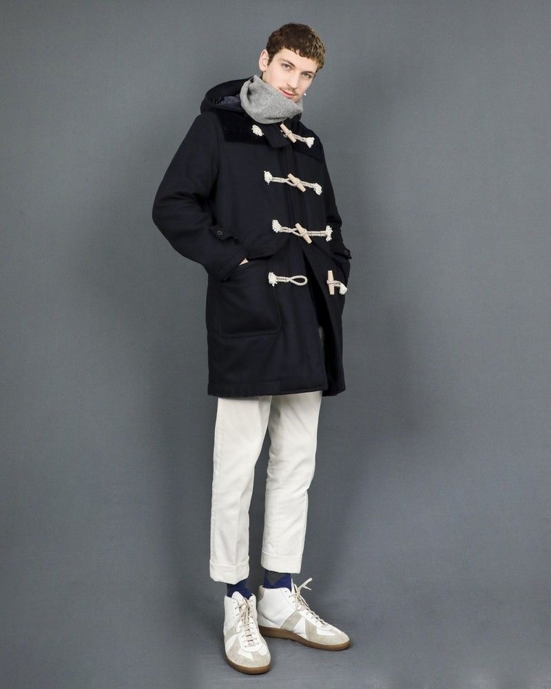 Pantalon en jean beige à plis Michael Coal 