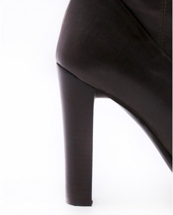 Cuissardes en cuir souples à talons hauts Plein Sud 