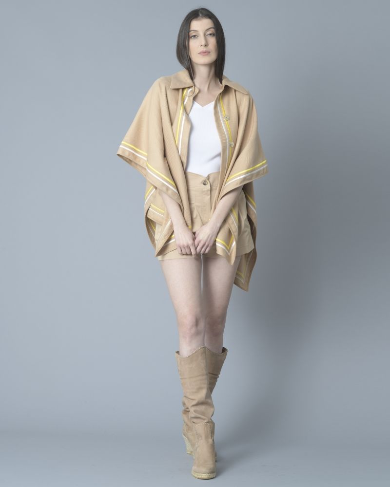 Cape en coton à broderie Elisabetta Franchi