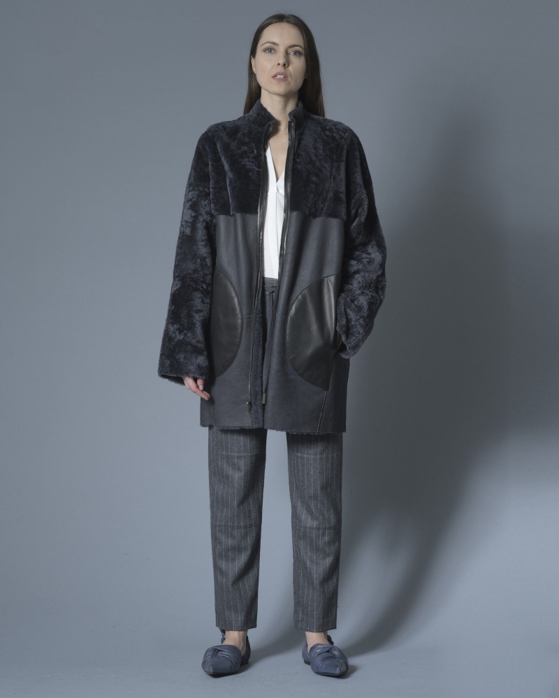 Pantalon en laine et cachemire à rayures Eleventy