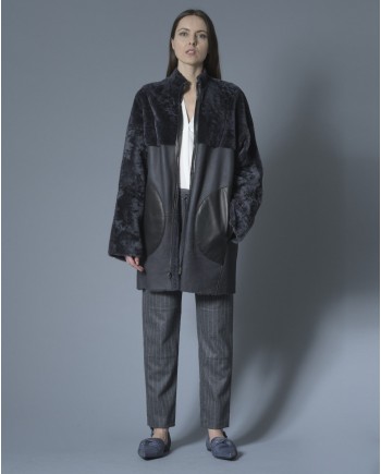 Pantalon en laine et cachemire à rayures Eleventy