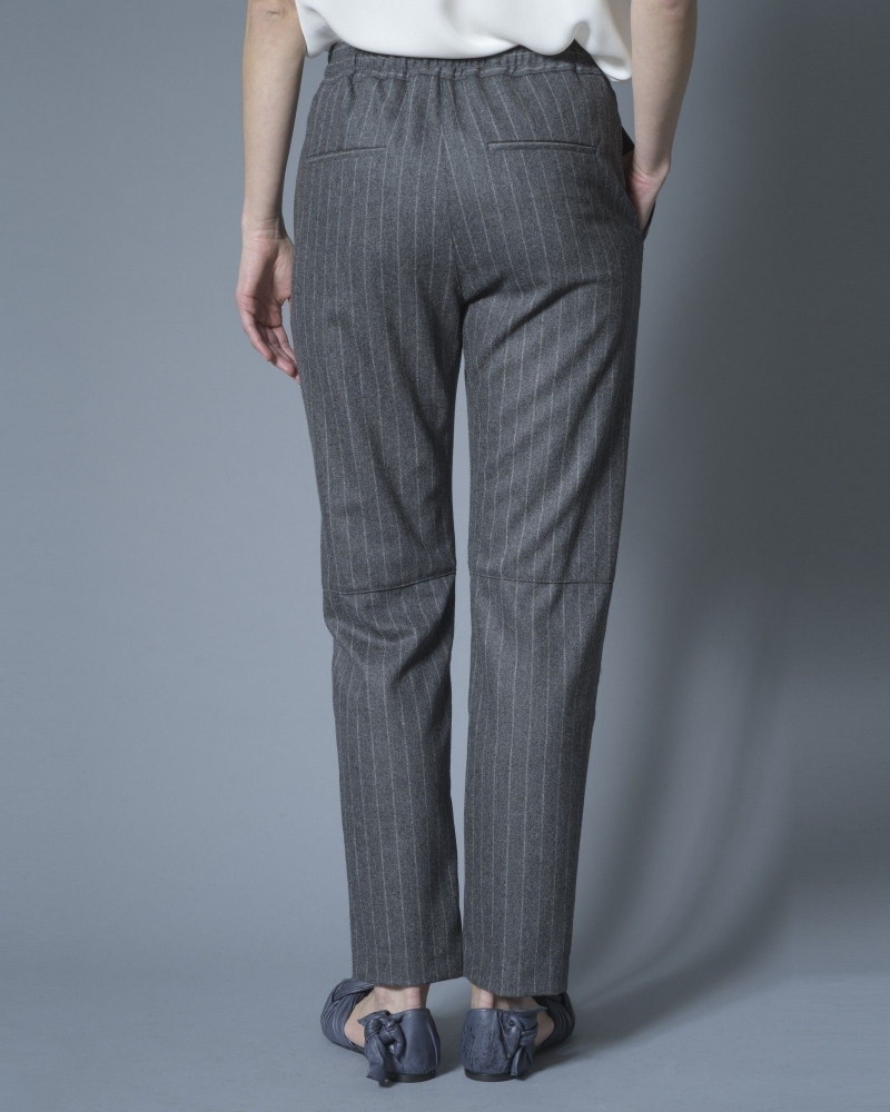 Pantalon en laine et cachemire à rayures Eleventy