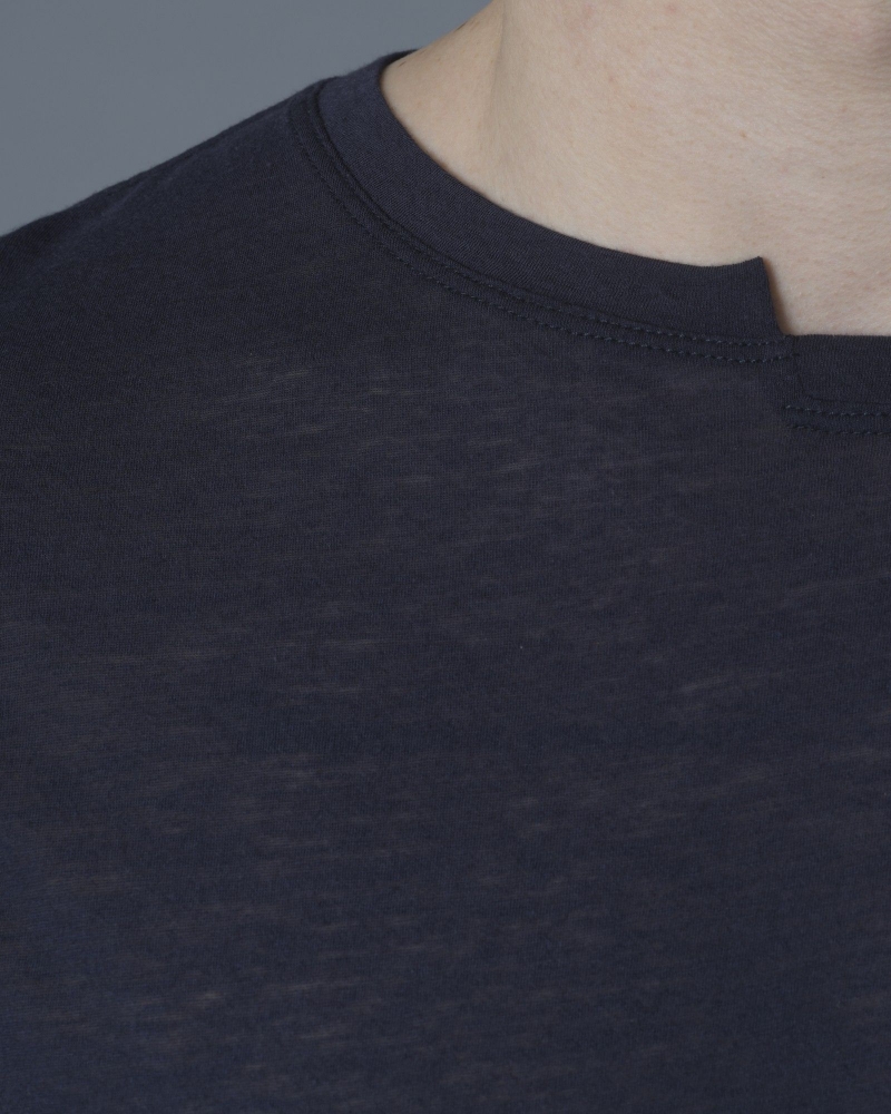 T-shirt asymétrique en jersey de coton et laine Isabel Benenato