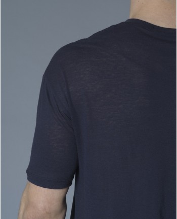 T-shirt asymétrique en jersey de coton et laine Isabel Benenato