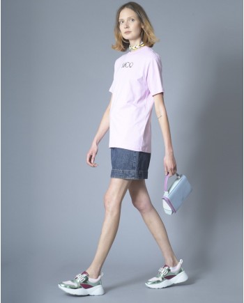 Jupe en jean à finitions contrastées McQ Alexander McQueen