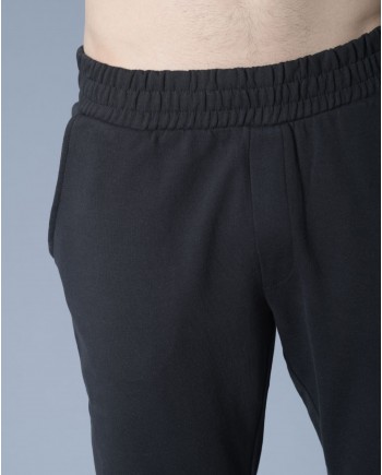 Pantalon survêtement noir en jersey coton John Richmond