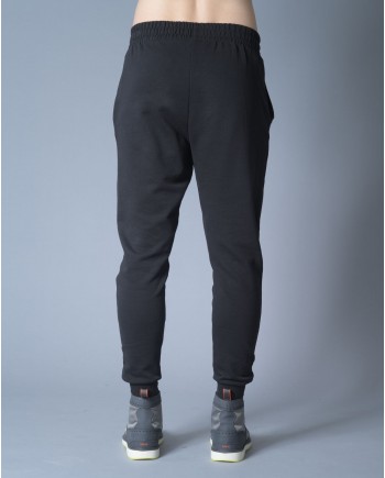 Pantalon survêtement noir en jersey coton John Richmond