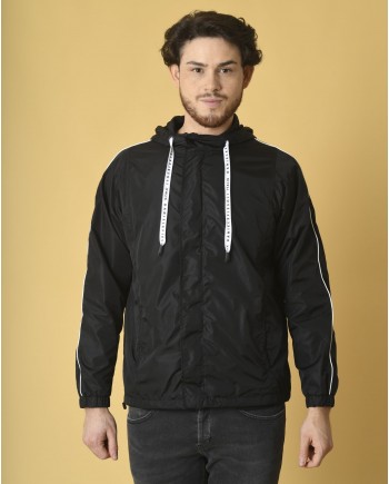 Veste en tissu technique à capuche Daniele Fiesoli