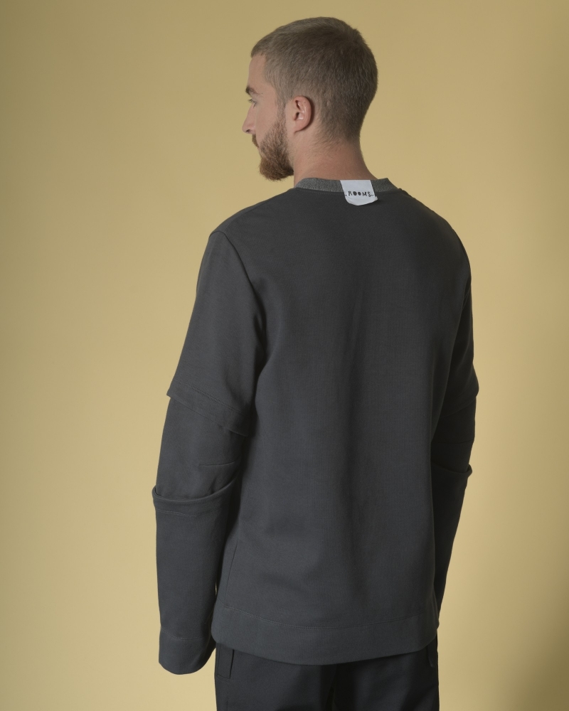 Sweat en coton à empiècement Lost & Found