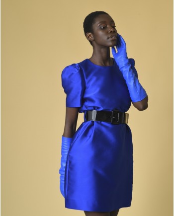 Robe bleue à ceinture P.A.R.O.S.H