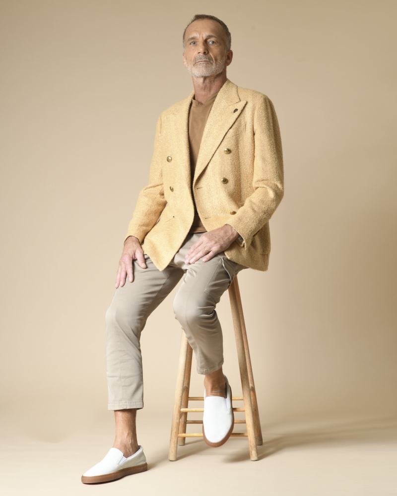 Veste croisée à motif chevron Gabriele Pasini 