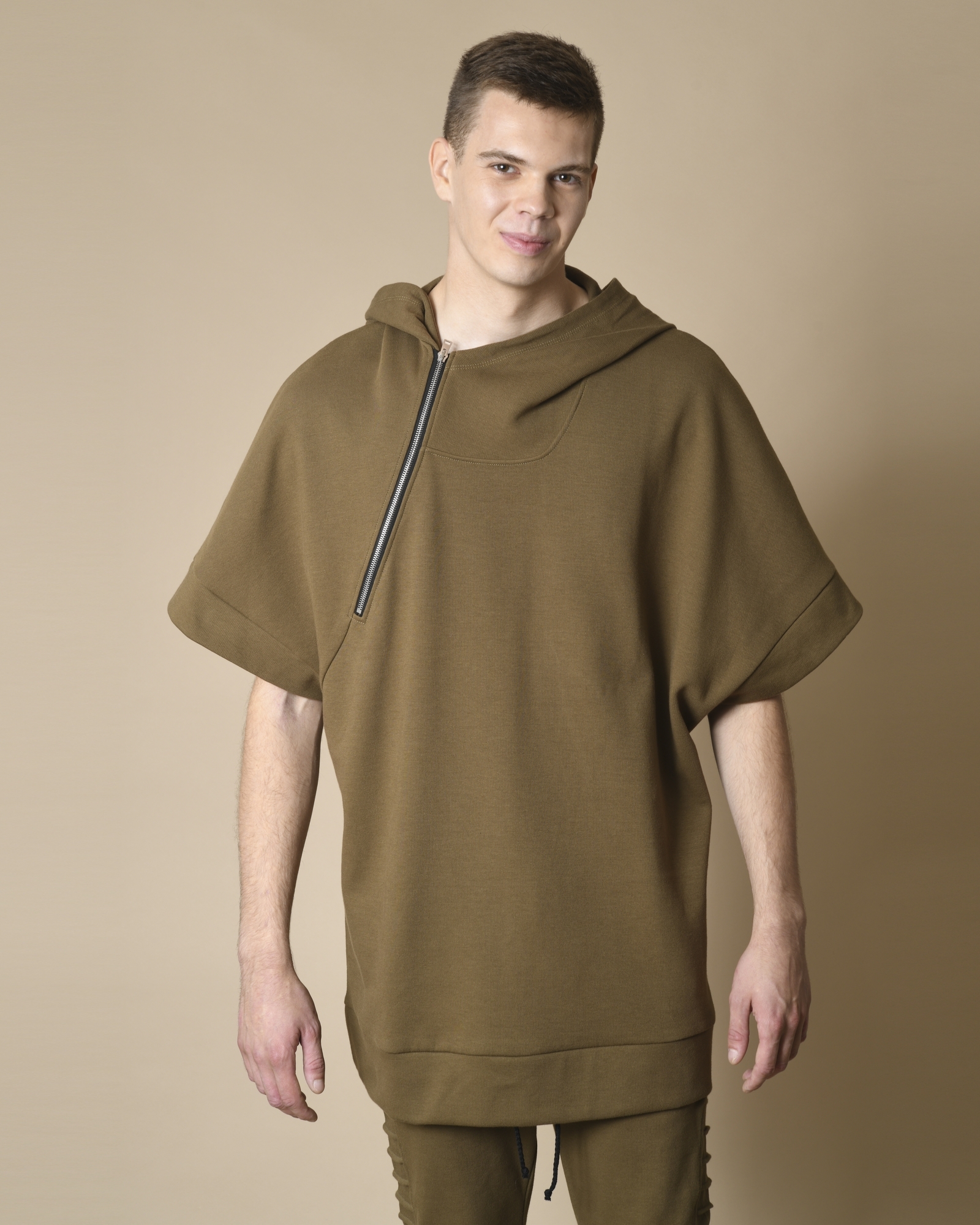 Hoodie manche courte homme deals