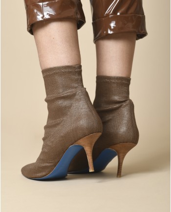 Bottines en raphia Guido Pasquali