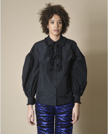 Chemisier à volants et manches bouffantes P.A.R.O.S.H