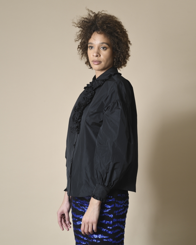 Chemisier à volants et manches bouffantes P.A.R.O.S.H