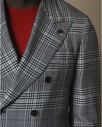 Costume en laine mélangé à carreaux Gabriele Pasini 