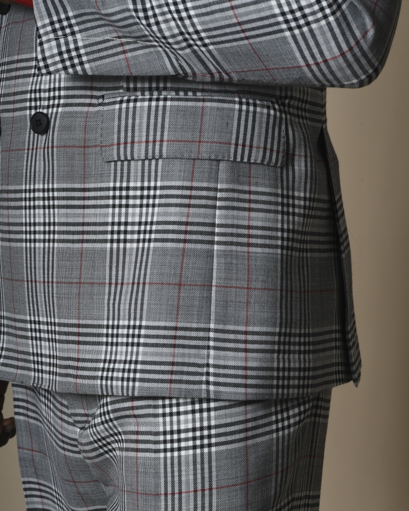 Costume en laine mélangé à carreaux Gabriele Pasini 