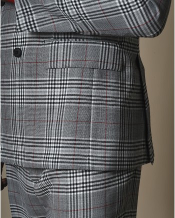 Costume en laine mélangé à carreaux Gabriele Pasini 