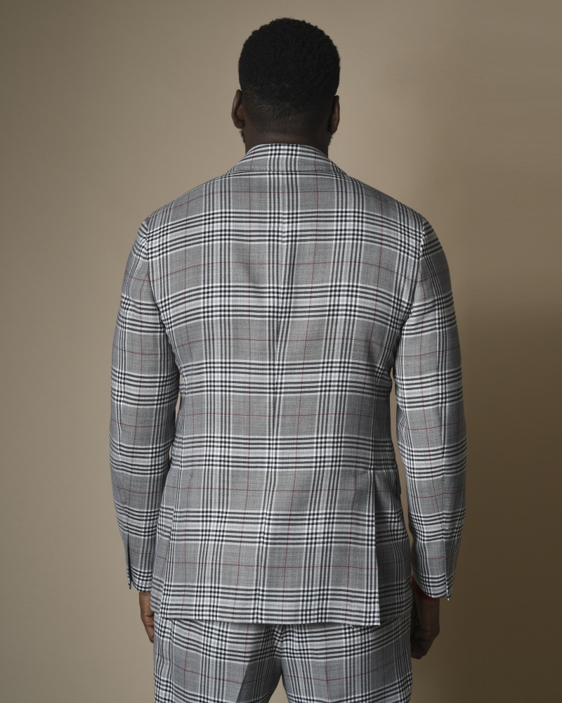 Costume en laine mélangé à carreaux Gabriele Pasini 