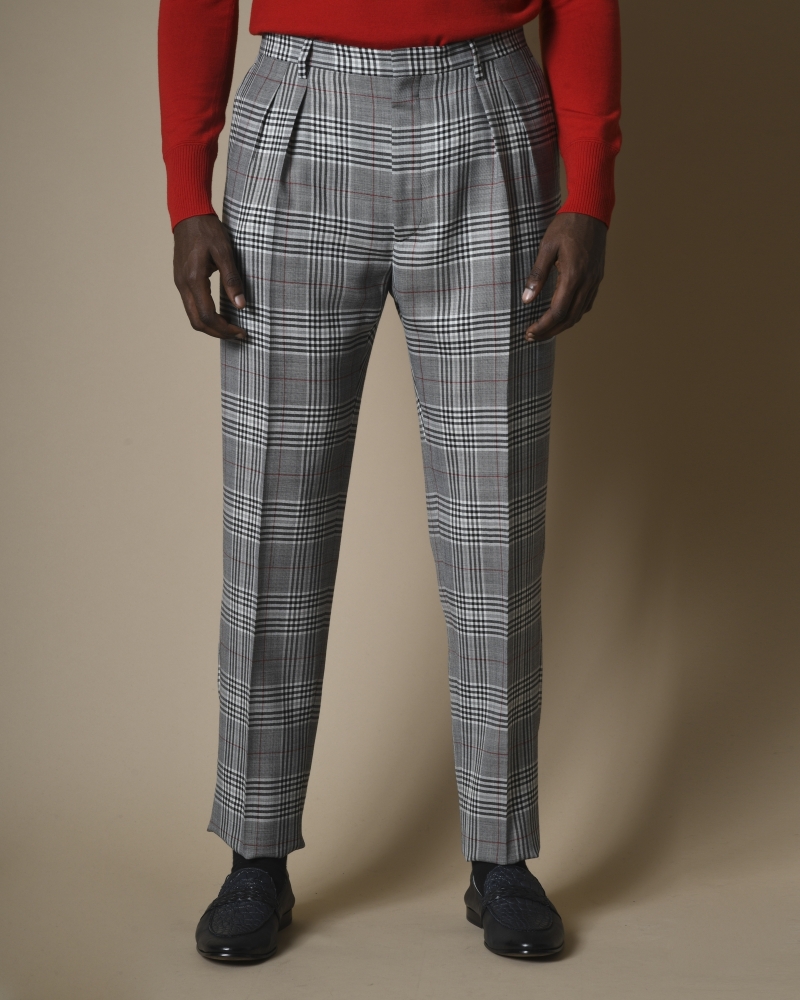 Costume en laine mélangé à carreaux Gabriele Pasini 