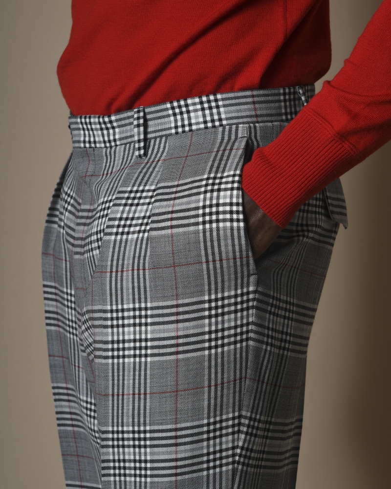 Costume en laine mélangé à carreaux Gabriele Pasini 